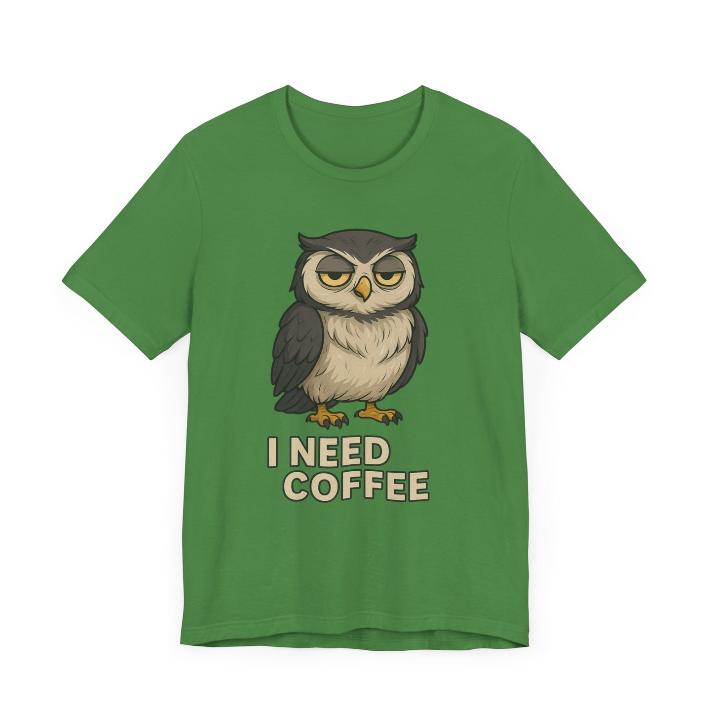 I Need Coffee Owl T-shirt