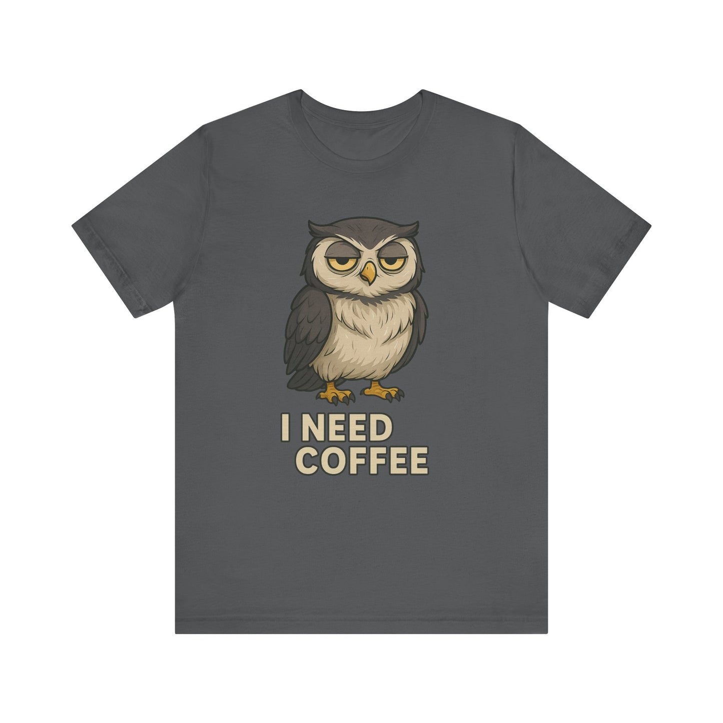 I Need Coffee Owl T-shirt