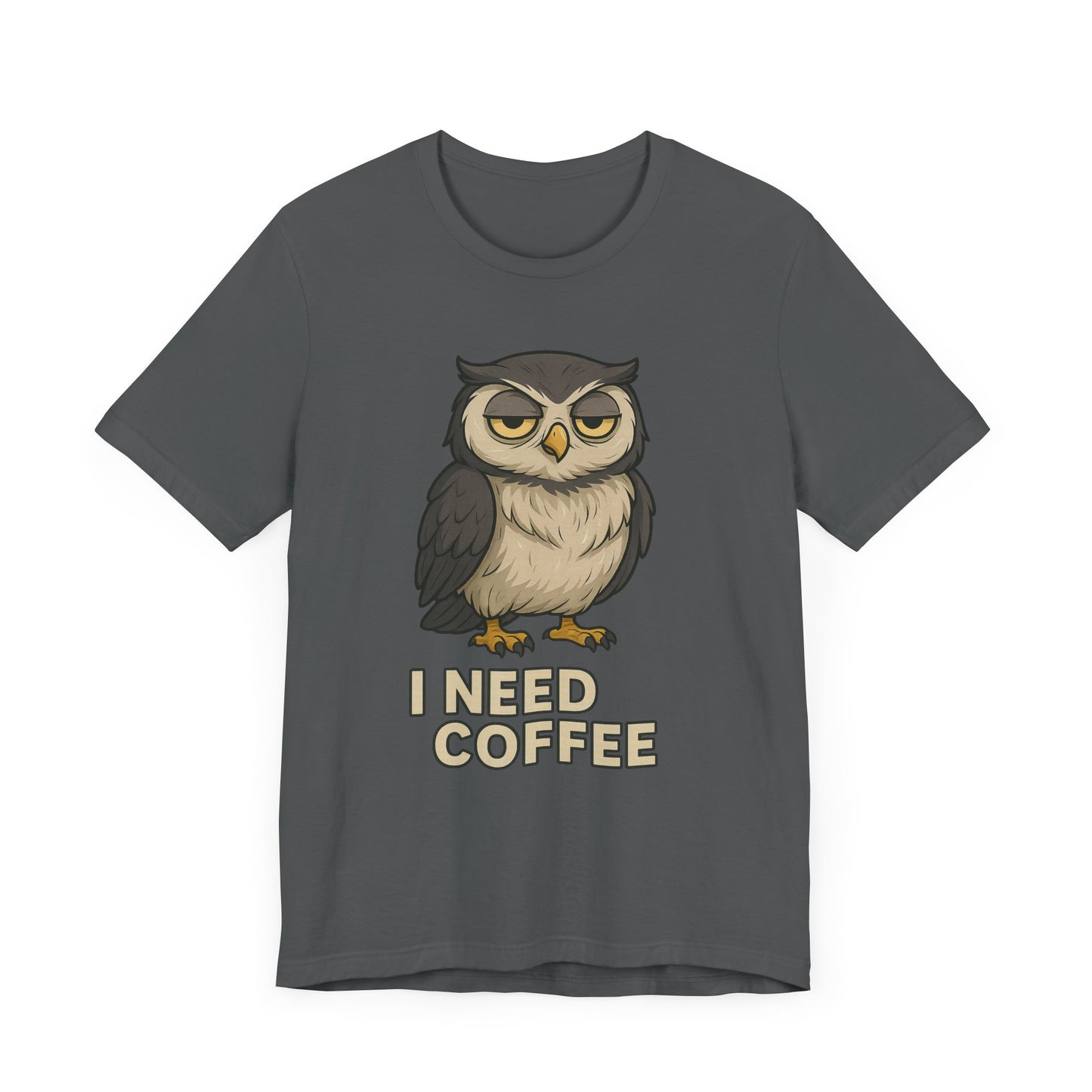 I Need Coffee Owl T-shirt