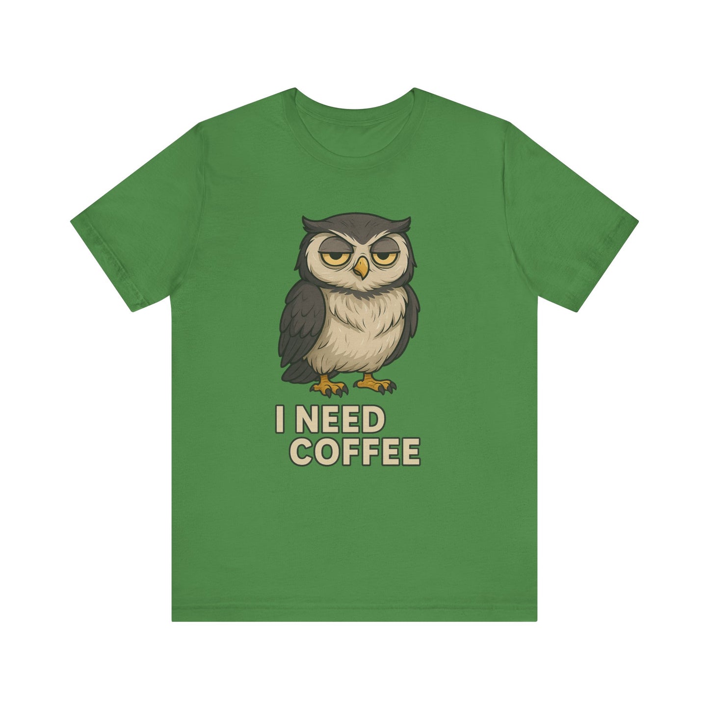 I Need Coffee Owl T-shirt
